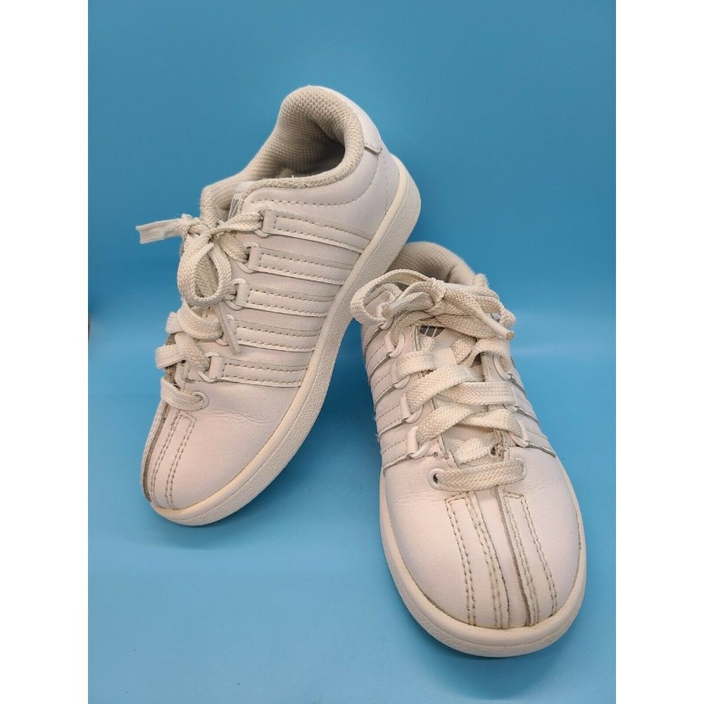 K-Swiss Classic Sneakers Toddler In White Leather Size 11.5 (Toddler) unisex
